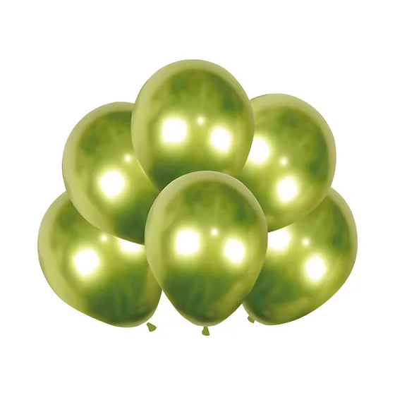 Globos chrome verde limón