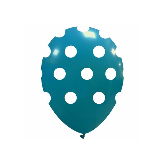 GLOBOS POLKA - AZUL CARIBE...