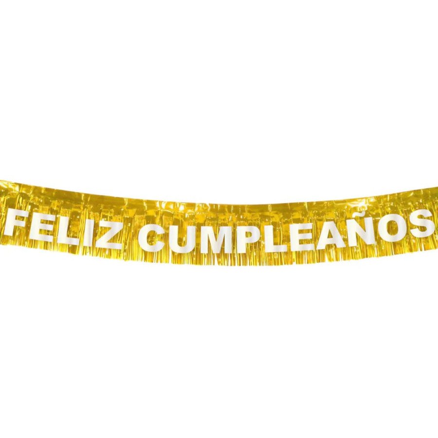 Letrero flecos Feliz cumpleaños Letrero flecos Feliz cumpleaños