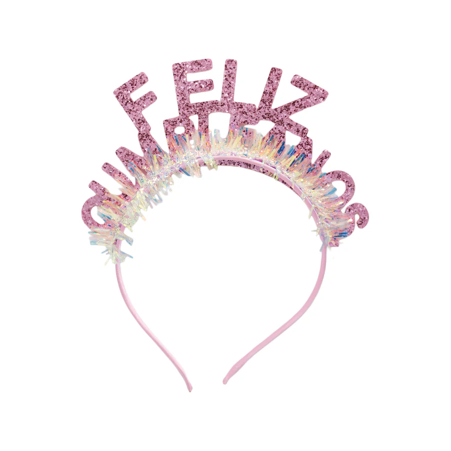Diadema de Feliz Cumpleaños oro rosa Diadema de Feliz Cumpleaños oro rosa