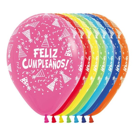 Globos de Feliz Cumpleaños gorritos