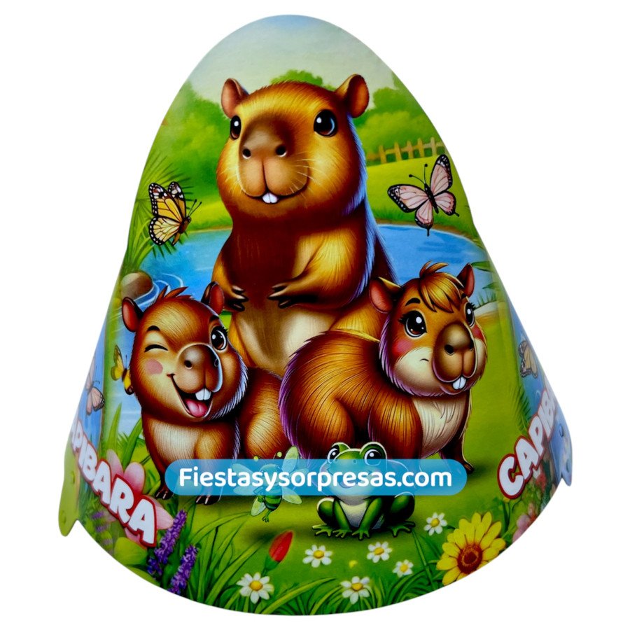 Gorro de cumpleaños Capibara