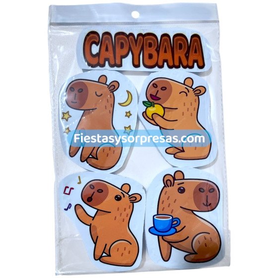 Aplique para poner sobre la torta Capibara, Topper