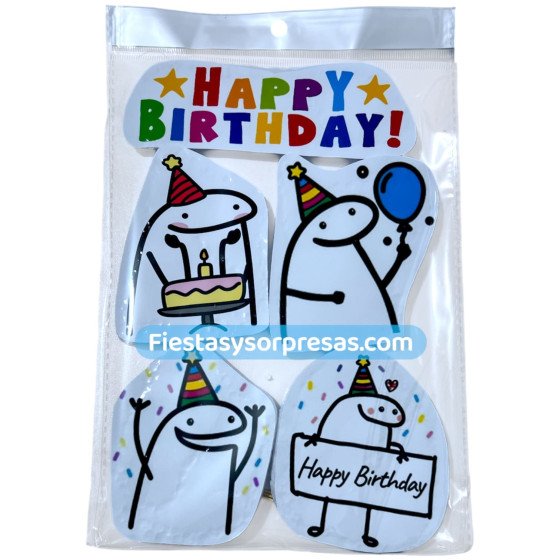 Aplique para poner sobre la torta Flork, Topper