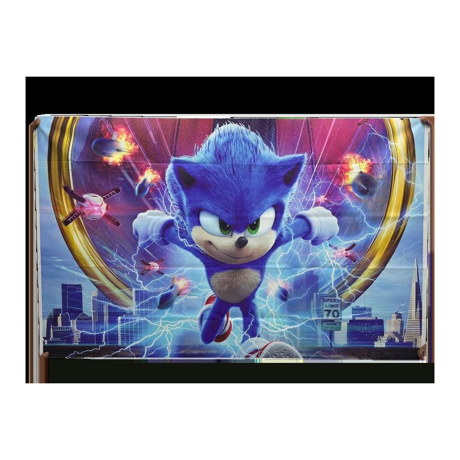 Fondo en tela de Sonic Fondo en tela de Sonic
