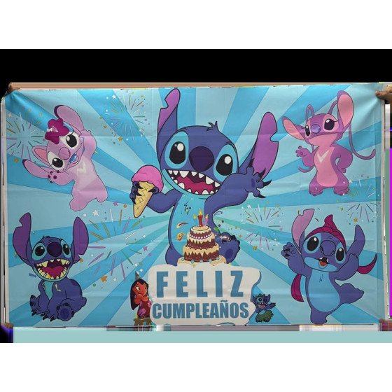Fondo en tela de Stitch