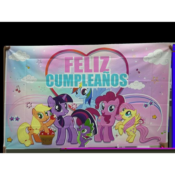 Fondo en tela de Pequeño Pony