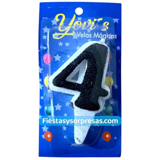 vela mágica negra número 4