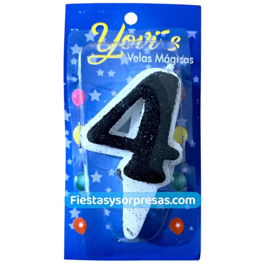 vela mágica negra número 4 vela mágica negra número 4