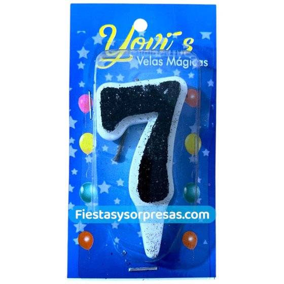 vela mágica negra número 7