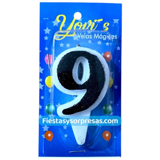 vela mágica negra número 9