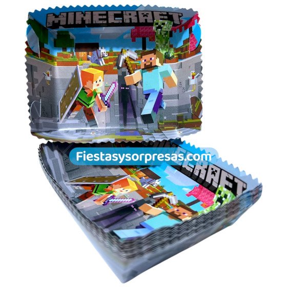 Bandeja para torta Minecraft