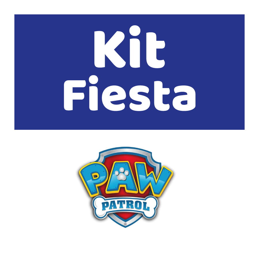 Kit de fiesta Paw Patrol para 12 invitados.