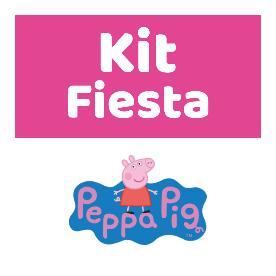 Kit de fiesta Peppa Pig para 12 invitados.