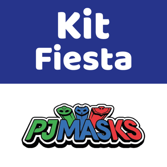 Kit de fiesta PJ Masks para 12 invitados.