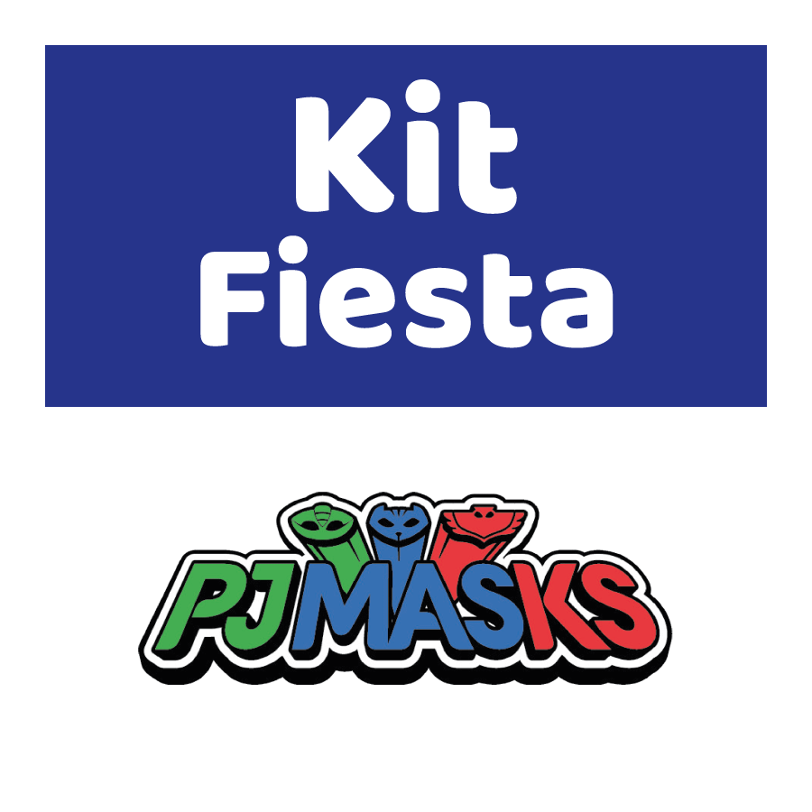 Kit de fiesta PJ Masks para 12 invitados.