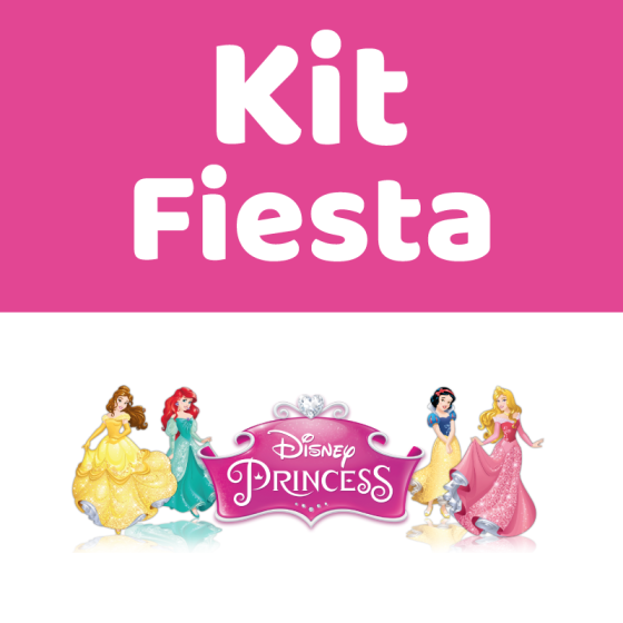 Kit de fiesta Princesas para 12 invitados.