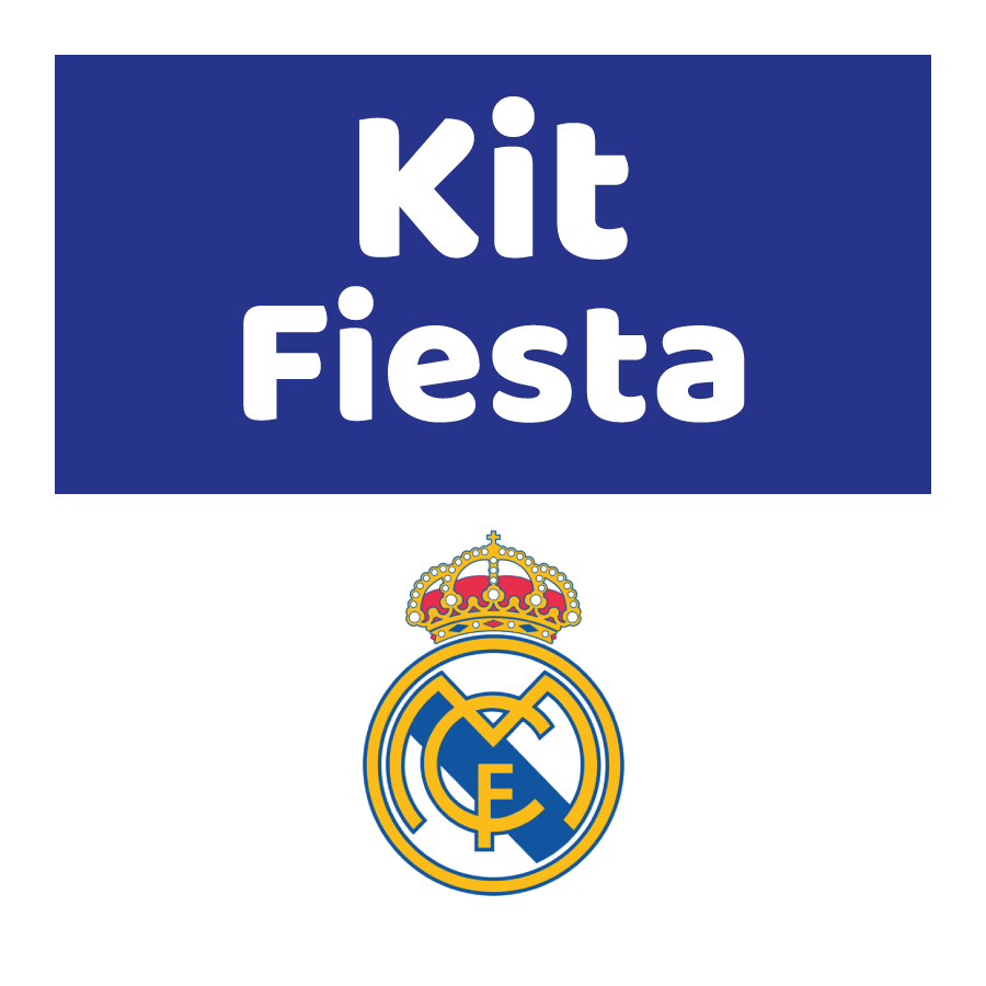 Kit de fiesta Real Madrid para 12 invitados.