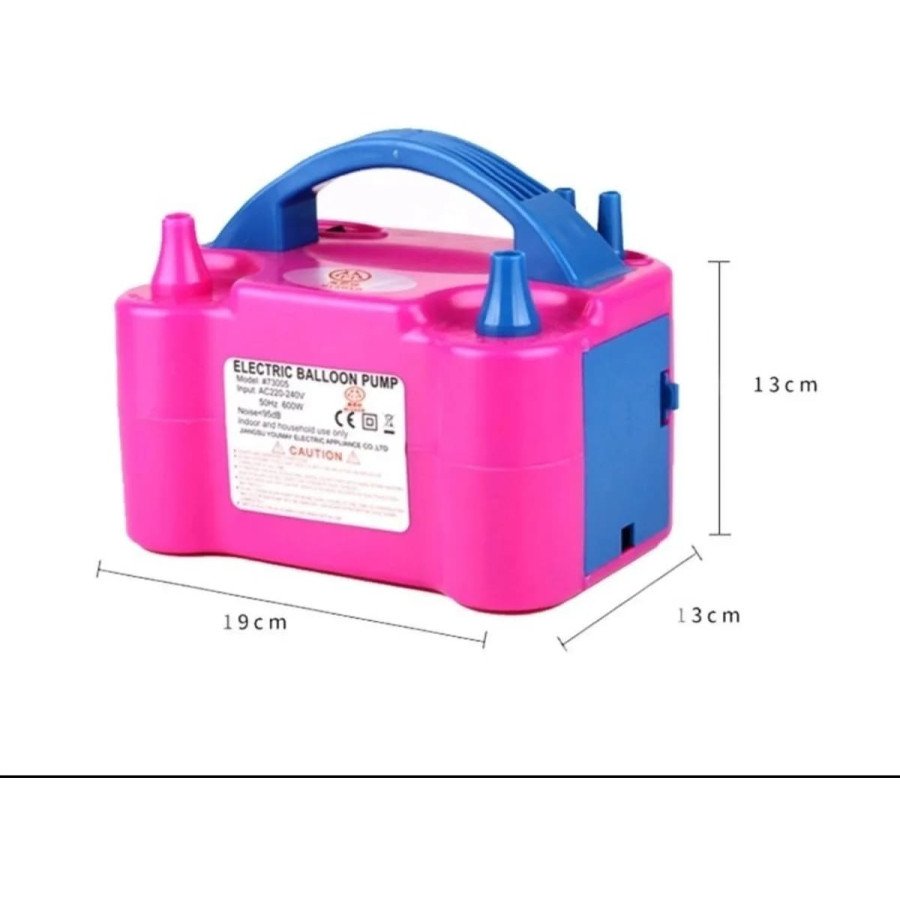 Inflador eléctrico doble válvula
