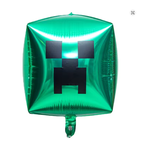 GLOBO METALIZADO MINECRAFT -PIXEL - UNIDAD