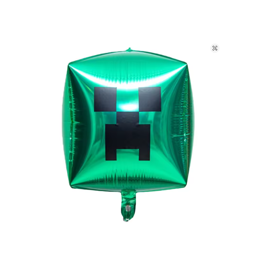 GLOBO METALIZADO MINECRAFT -PIXEL - UNIDAD