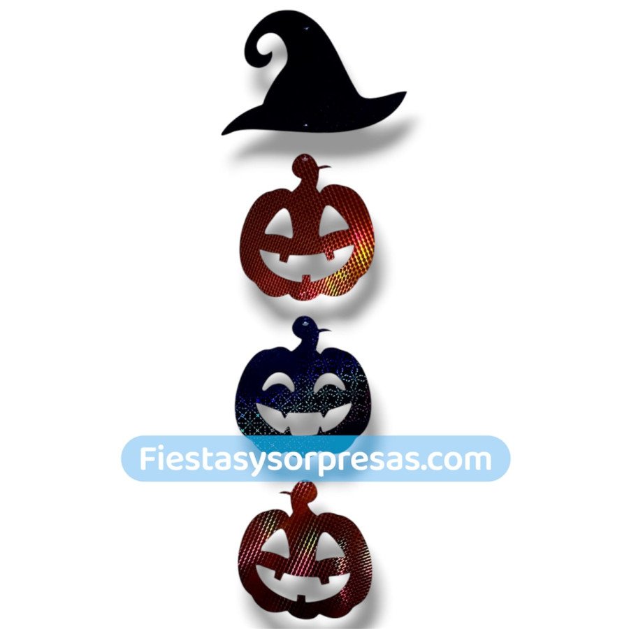 Móvil Halloween holográfico calabaza