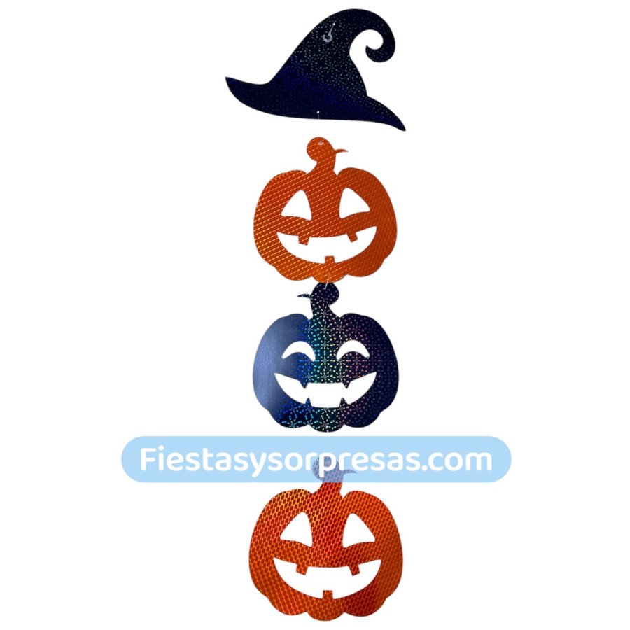 Móvil Halloween holográfico calabaza