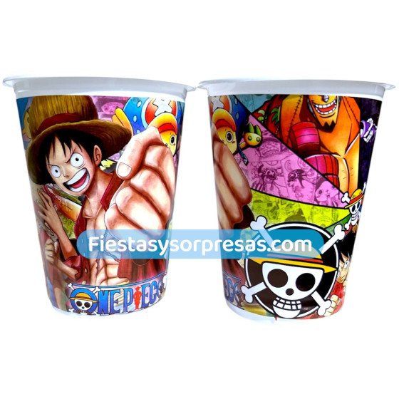 Vasos One Piece 7Oz Paquete X 12 | Fiestas y Sorpresas