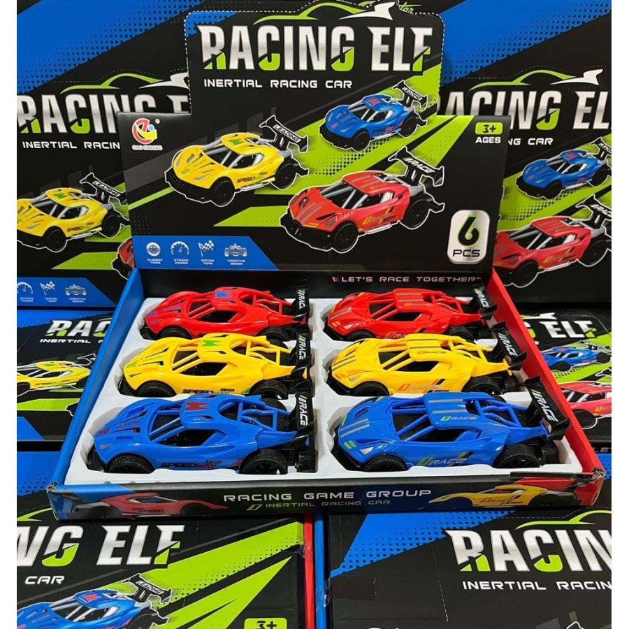 Auto Deportivo Impulso Racing Elf - Caja x 6 - Fiestas y Sorpresas