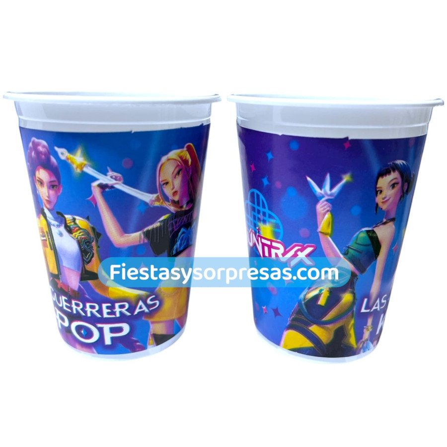 Vasos Las Guerreras K-Pop 7oz. - Fiestas y Sorpresas