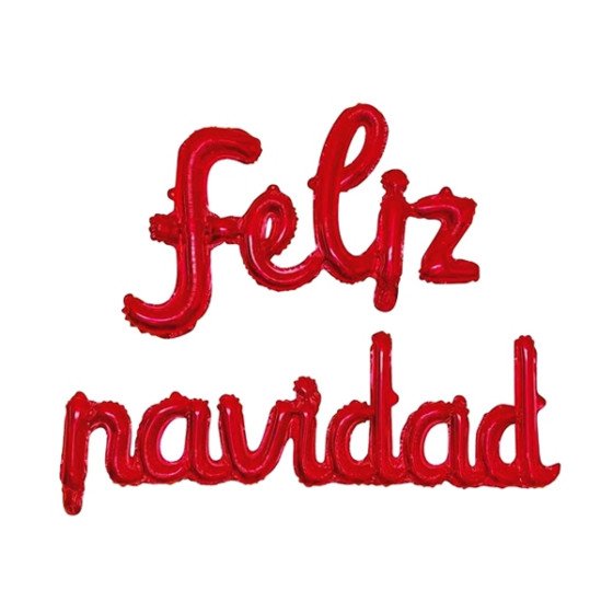 Feliz Navidad Globos Metalizados Rojos - Fiestas y Sorpresas