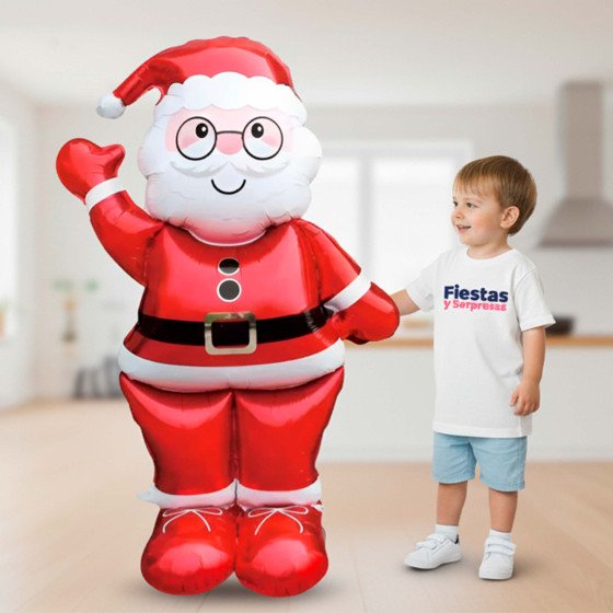 Papá Noel Jumbo Globo Metalizado| Fiestas y Sorpresas