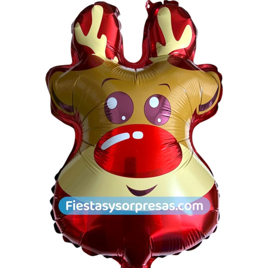 Globo Rudolf el Reno - Fiestas y Sorpresas