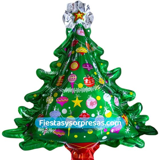Globo Arbolito Navideño - Fiestas y Sorpresas
