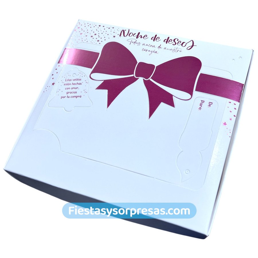 Caja De Velitas Motivo Santa and Friends| Fiestas y Sorpresas