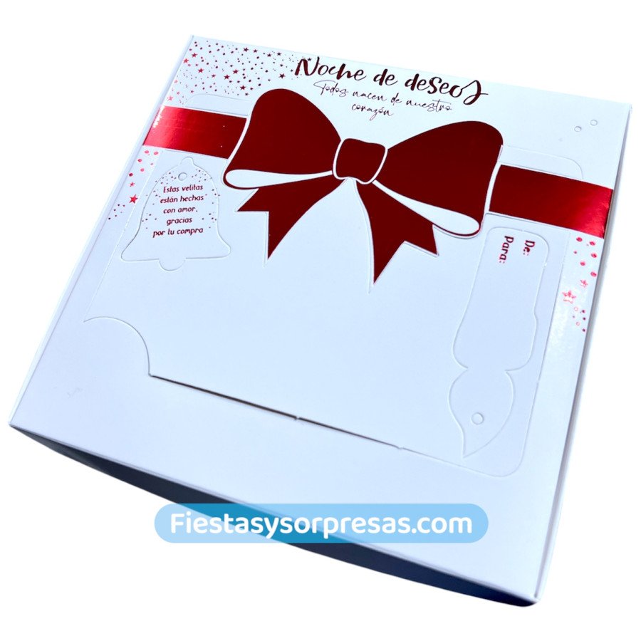 Caja De Velitas Motivo Santa and Friends| Fiestas y Sorpresas