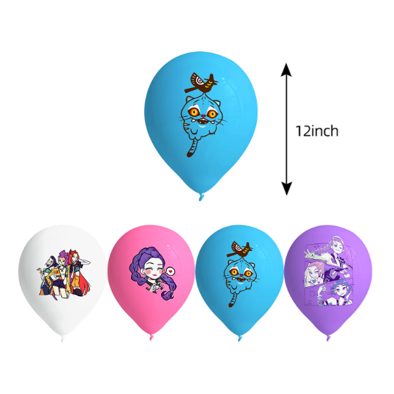 Globo Impreso las Guerreras K-Pop Color - Fiestas y Sorpresas