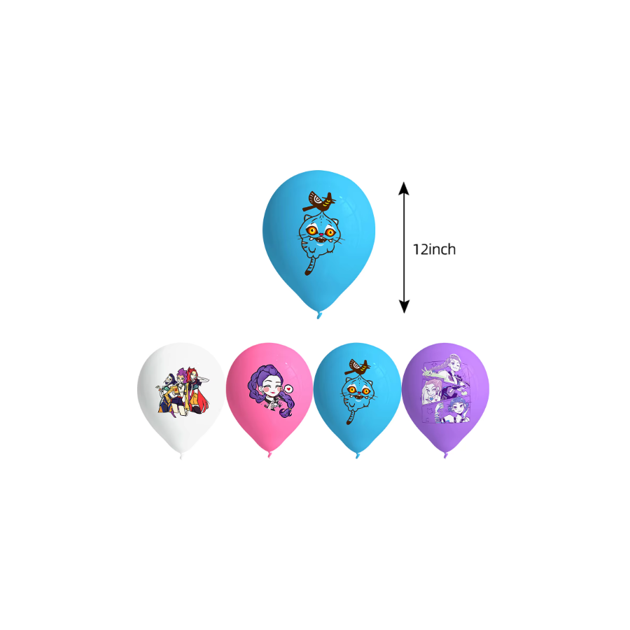 Globo Impreso las Guerreras K-Pop Color - Fiestas y Sorpresas