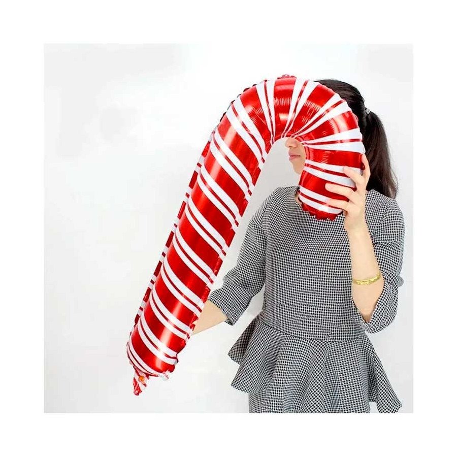 Globo Bastón de Caramelo - Fiestas y Sorpresas