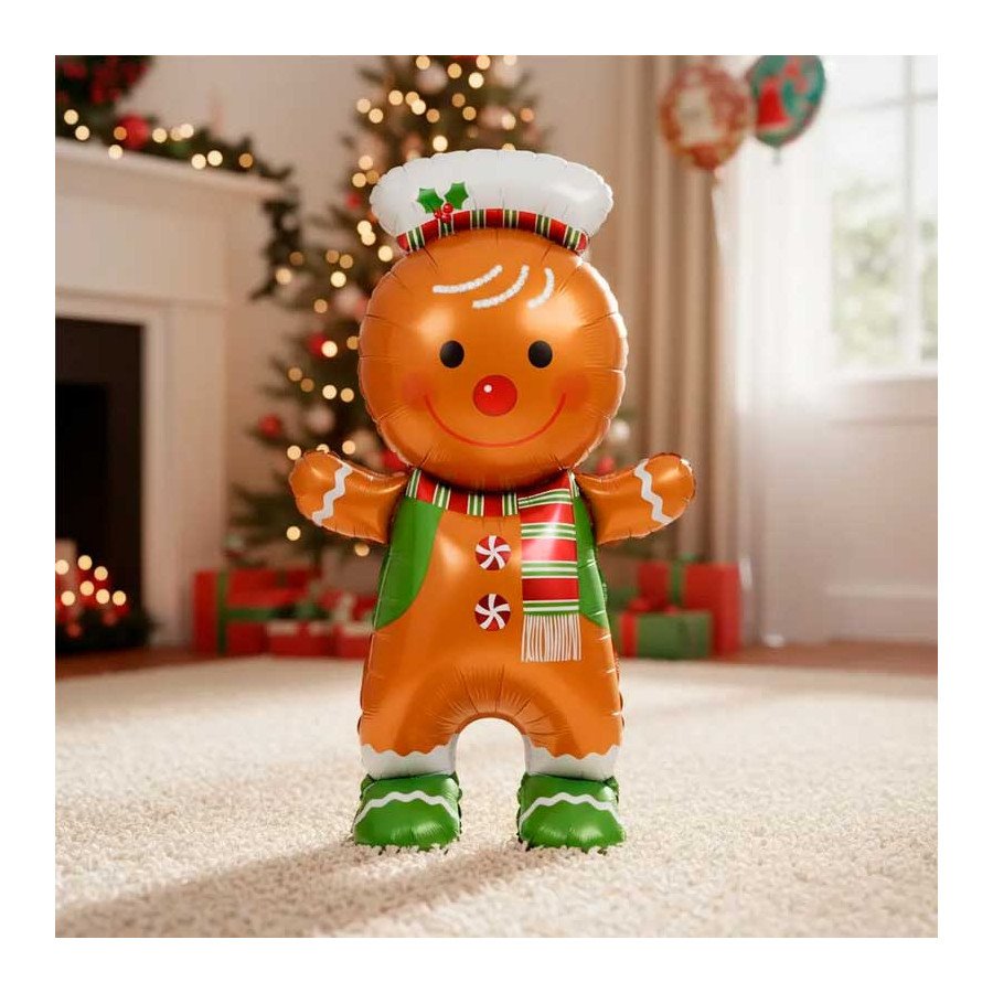 Galleta de Jengibre Globo Metalizado| Fiestas y Sorpresas