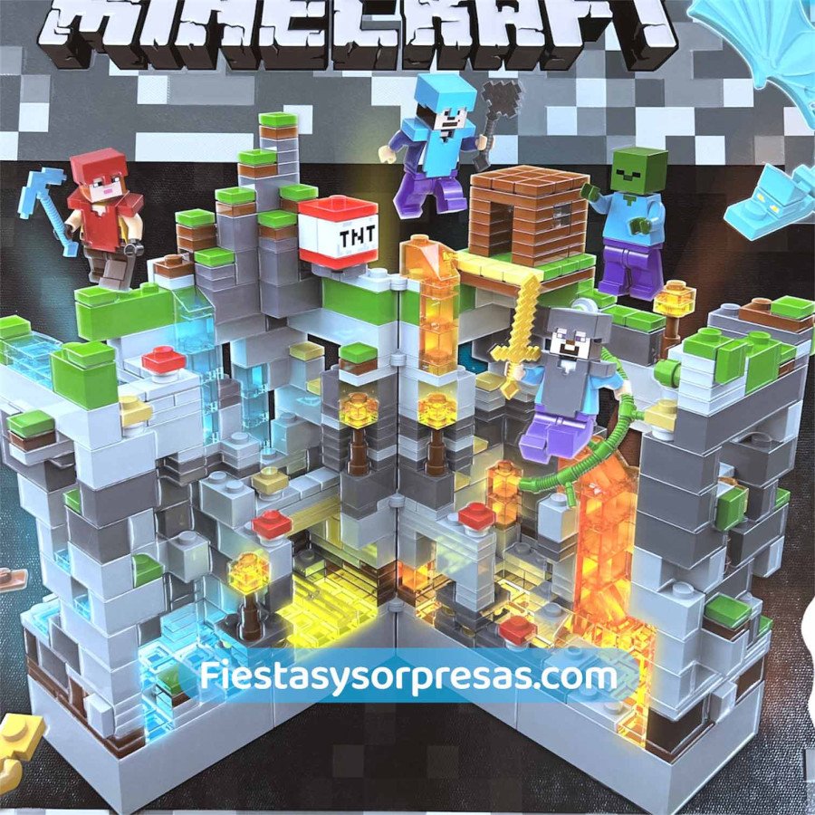 Minecraft Construction 858 Piezas - Fiestas y Sorpresas