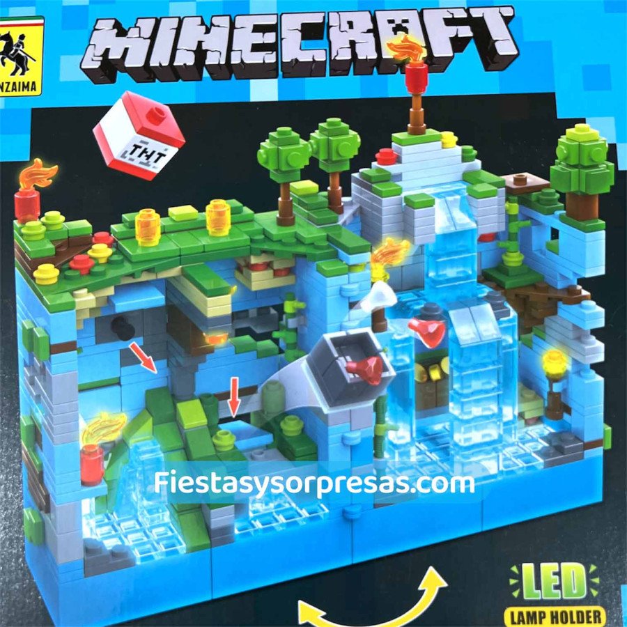 Minecraft Construction 898 Piezas - Fiestas y Sorpresas