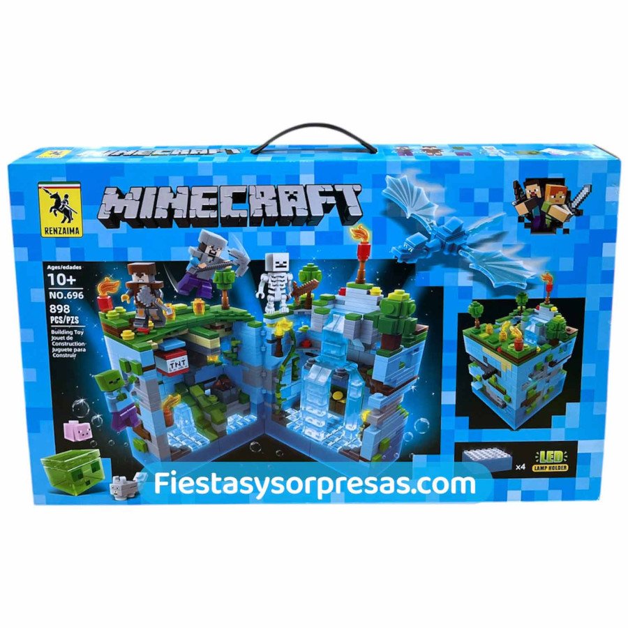 Minecraft Construction 898 Piezas - Fiestas y Sorpresas