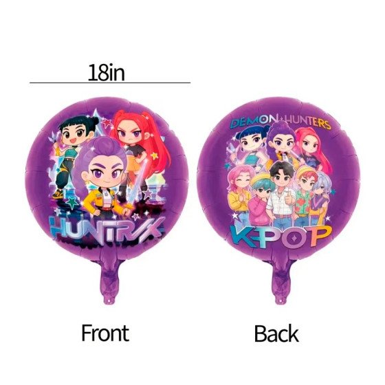 Globo Metalizado las Guerreras K-Pop - Fiestas y Sorpresas