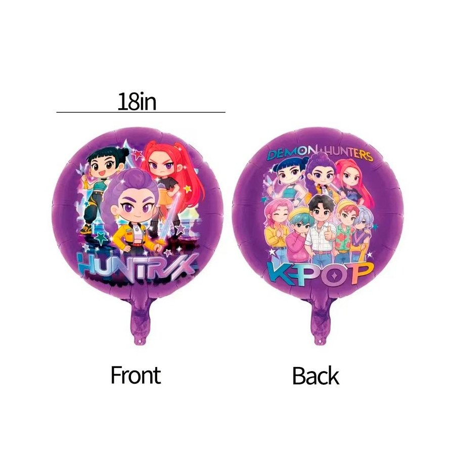 Globo Metalizado las Guerreras K-Pop - Fiestas y Sorpresas