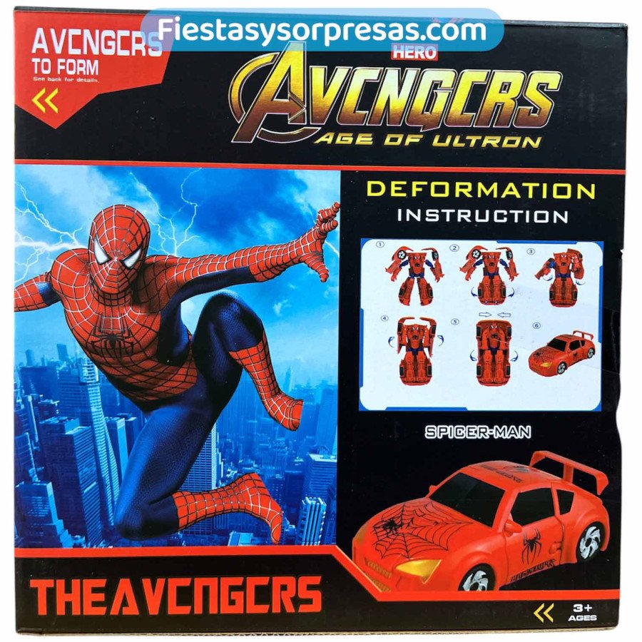 Spider-Man Transformer - Fiestas y Sorpresas