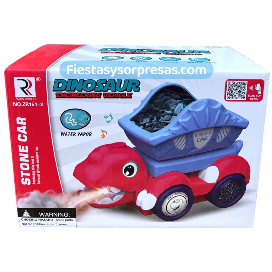 Dino Vapor Stone Car - Fiestas y Sorpresas