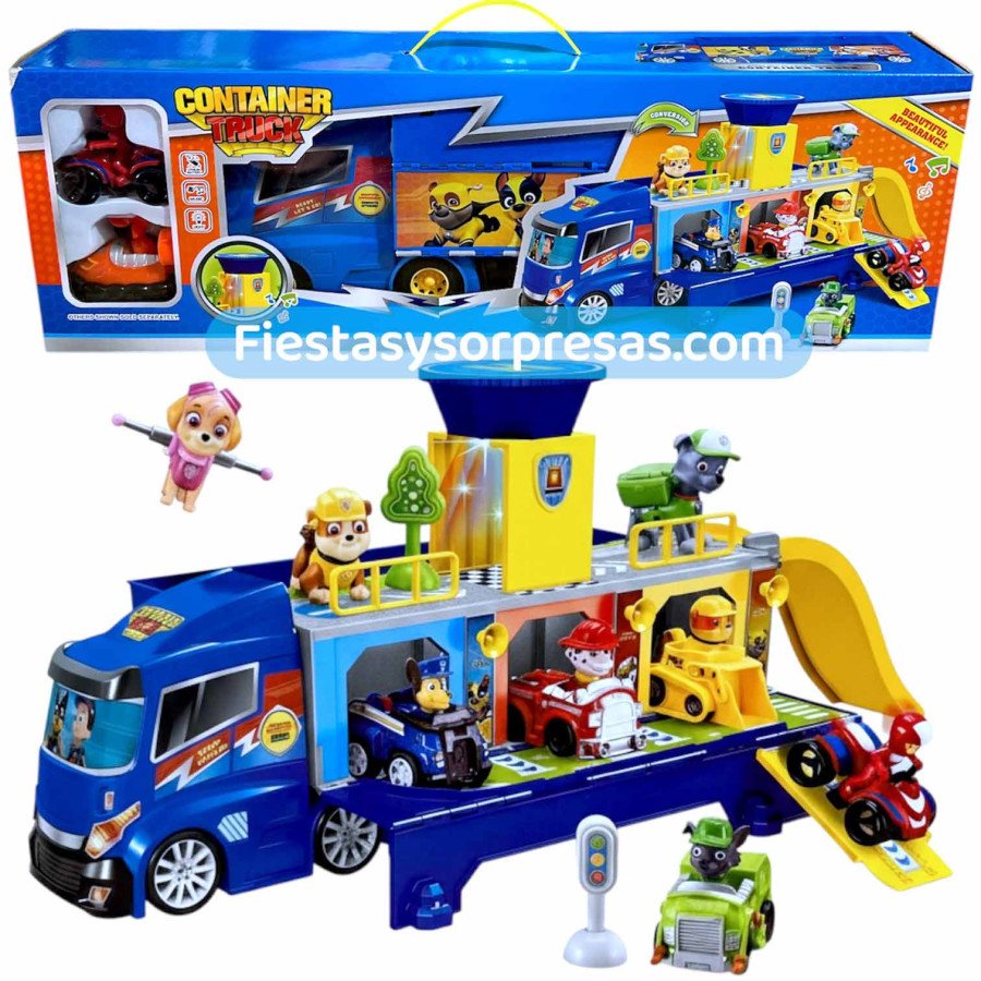 Container Truck Paw Patrol - Fiestas y Sorpresas