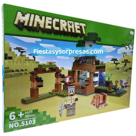 Minecraet Construction 382 Piezas - Fiestas y Sorpresas