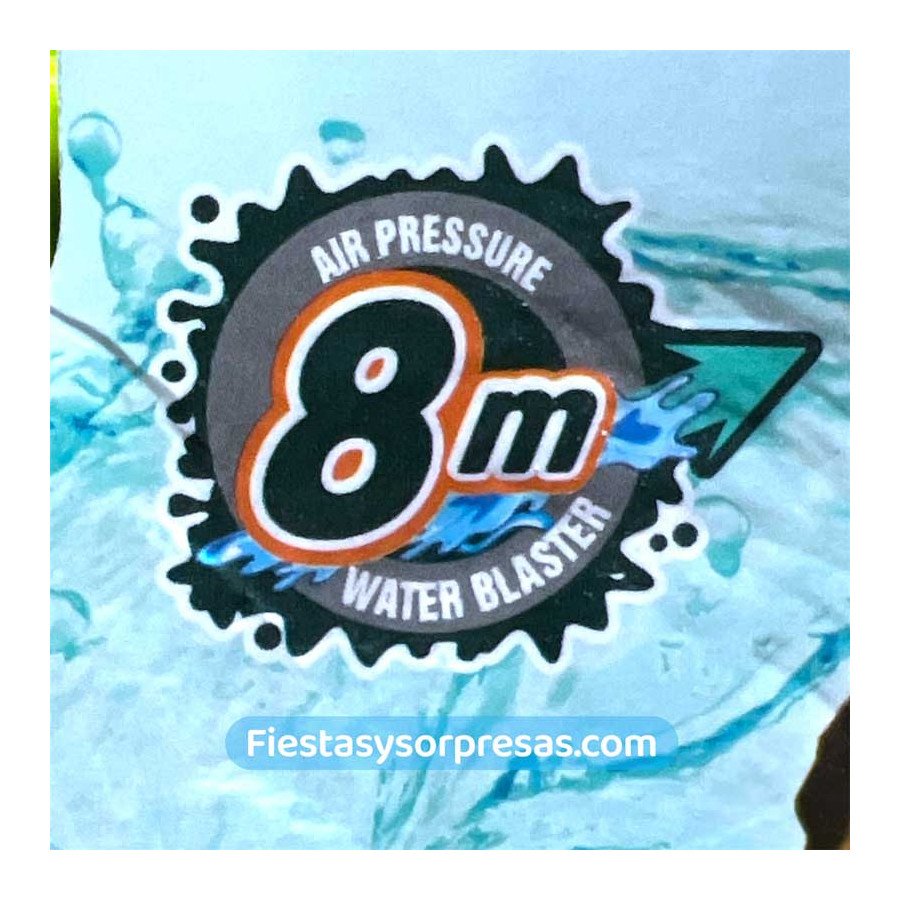Pistola de Agua Dino 8m - Fiestas y Sorpresas